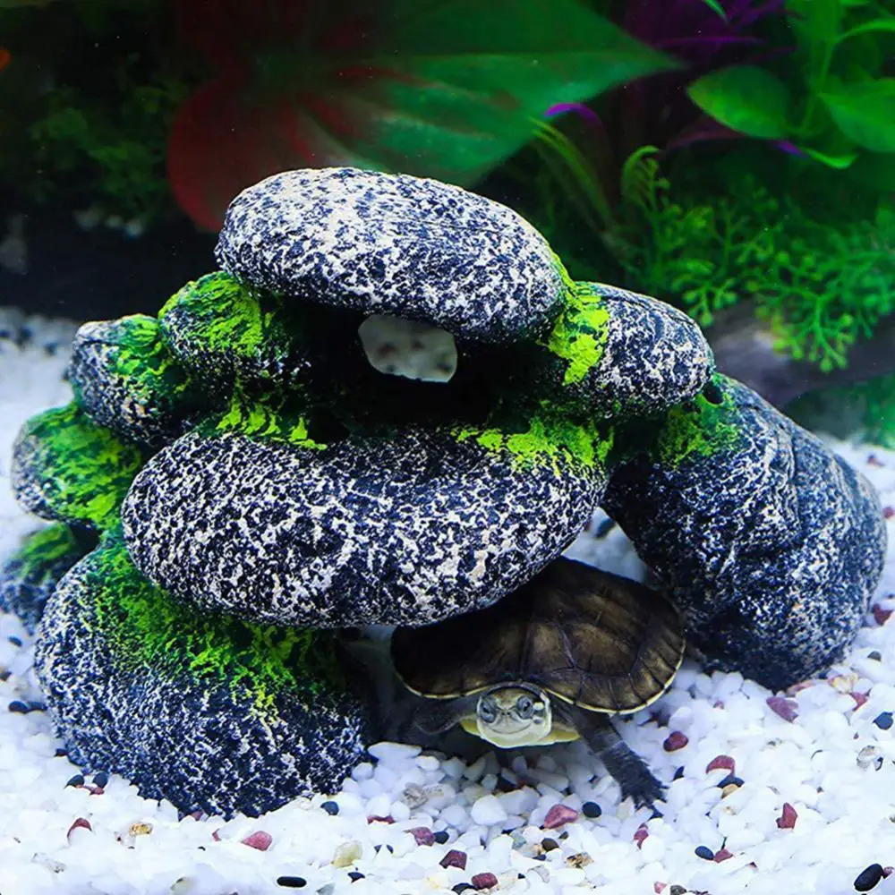 Aquarium Resin Reptile Hiding Cave
