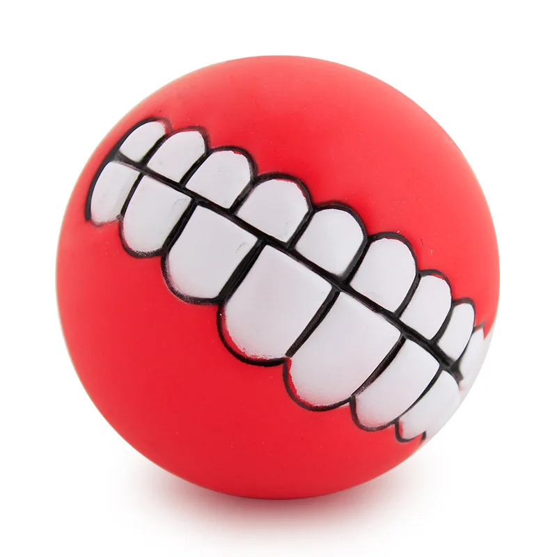 Pet Dog Ball Teeth Funny Trick Toy Silicone Toy for dogs Chew Squeaker Squeaky Dog Sound toys Pet puppy Toys interactive cat toy - Image 8