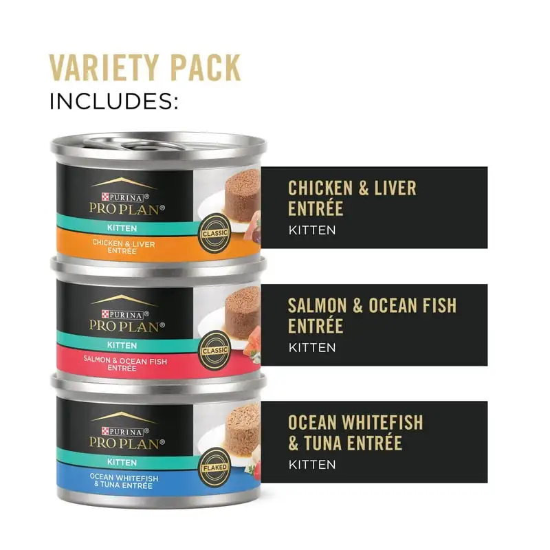 Cat Food for Kittens Variety Pack, 3 oz Cans (12 Pack) - Image 4