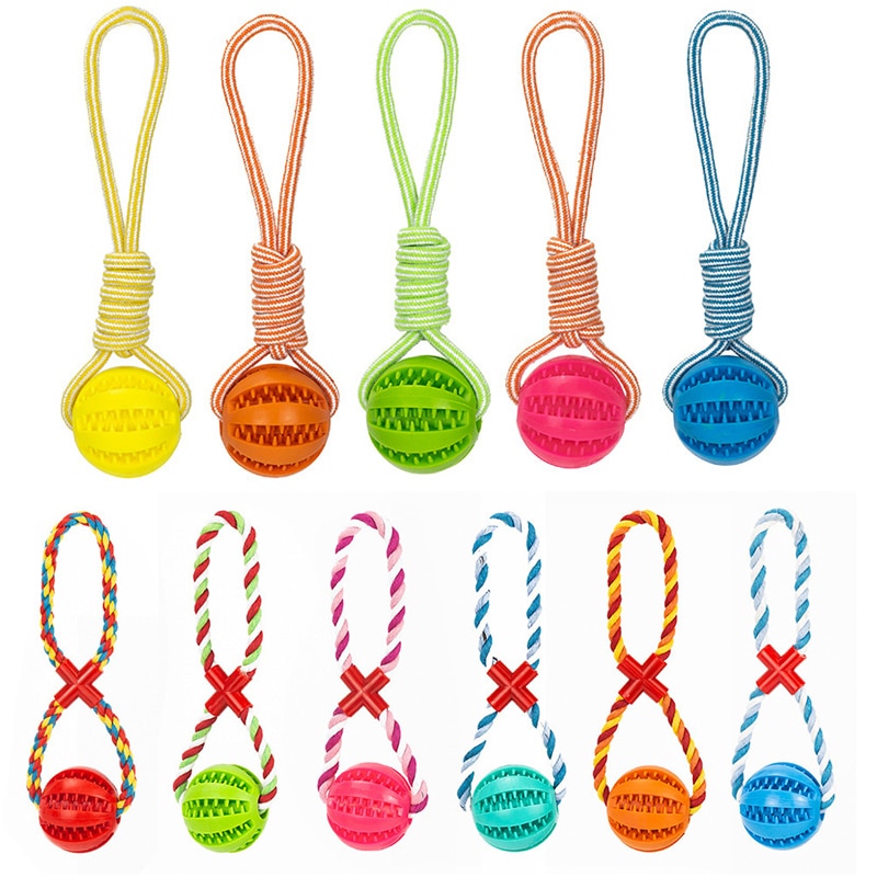 Dog Toys Treat Balls Chewing Bite Resistant Toys Pet Tooth Cleaning - Image 15