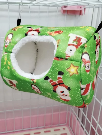 Christmas Hamster Cotton Hanging Bed