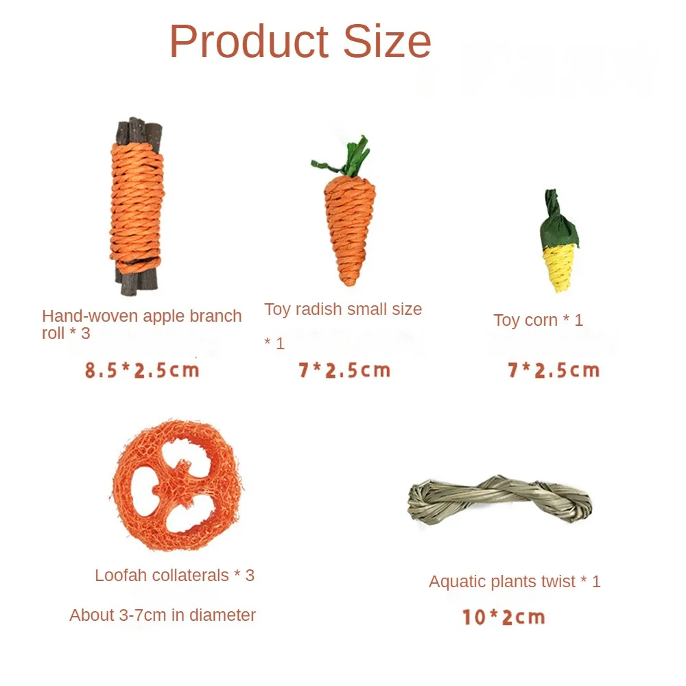 9Pcs Pet Rabbit Chew Toy Sets - Image 2