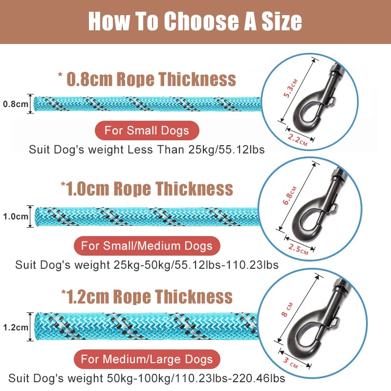 Strong Nylon Dog Leash Labrador French bulldog Harness Leashes  Reflective Leash Training Safety Dog Leashes Ropes 150/200/300cm - Image 6