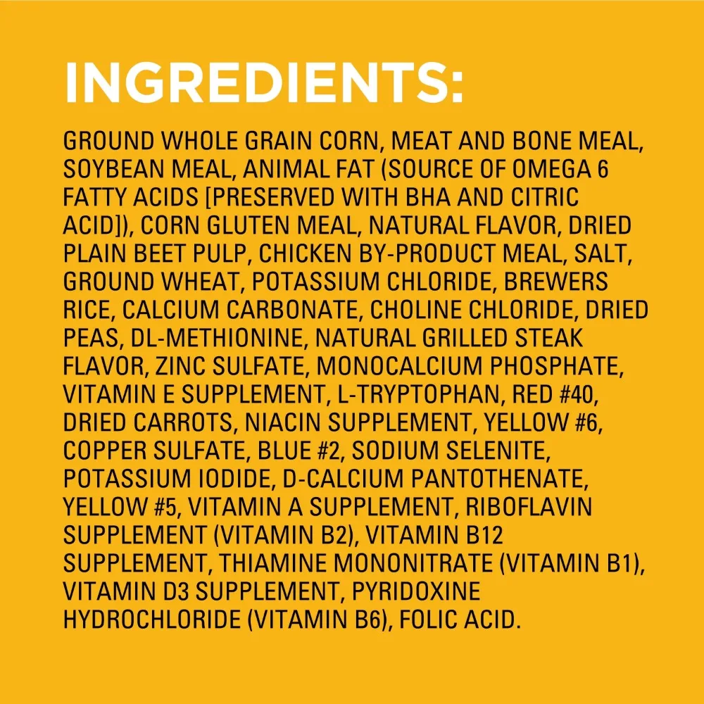 PEDIGREE Complete Nutrition Grilled Steak & Vegetable Dry Dog Food for Adult Dog, 44 lb. Bag - Image 6