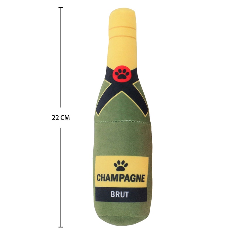 Squeaky Champagne Tequila Bottle Shape Toy - Image 2