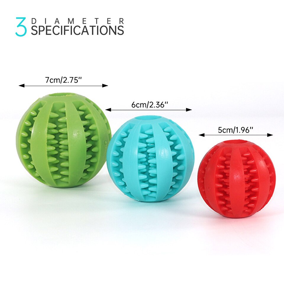 Dog Toys Treat Balls Chewing Bite Resistant Toys Pet Tooth Cleaning - Image 17