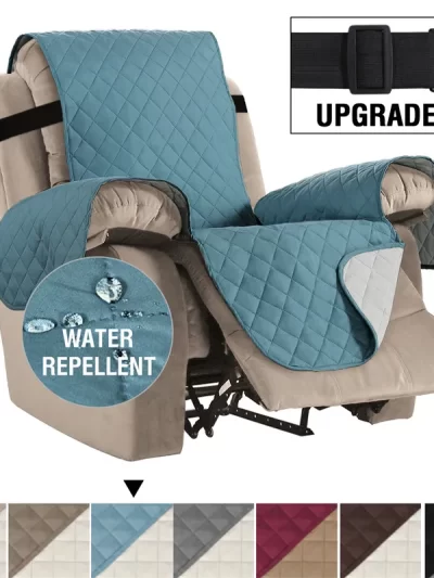 Waterproof Recliner Cover Snap Fixed Pet Dog Kids Sofa Mat Couch Slipcovers For Living Room Dustproof Furniture Protector Covers
