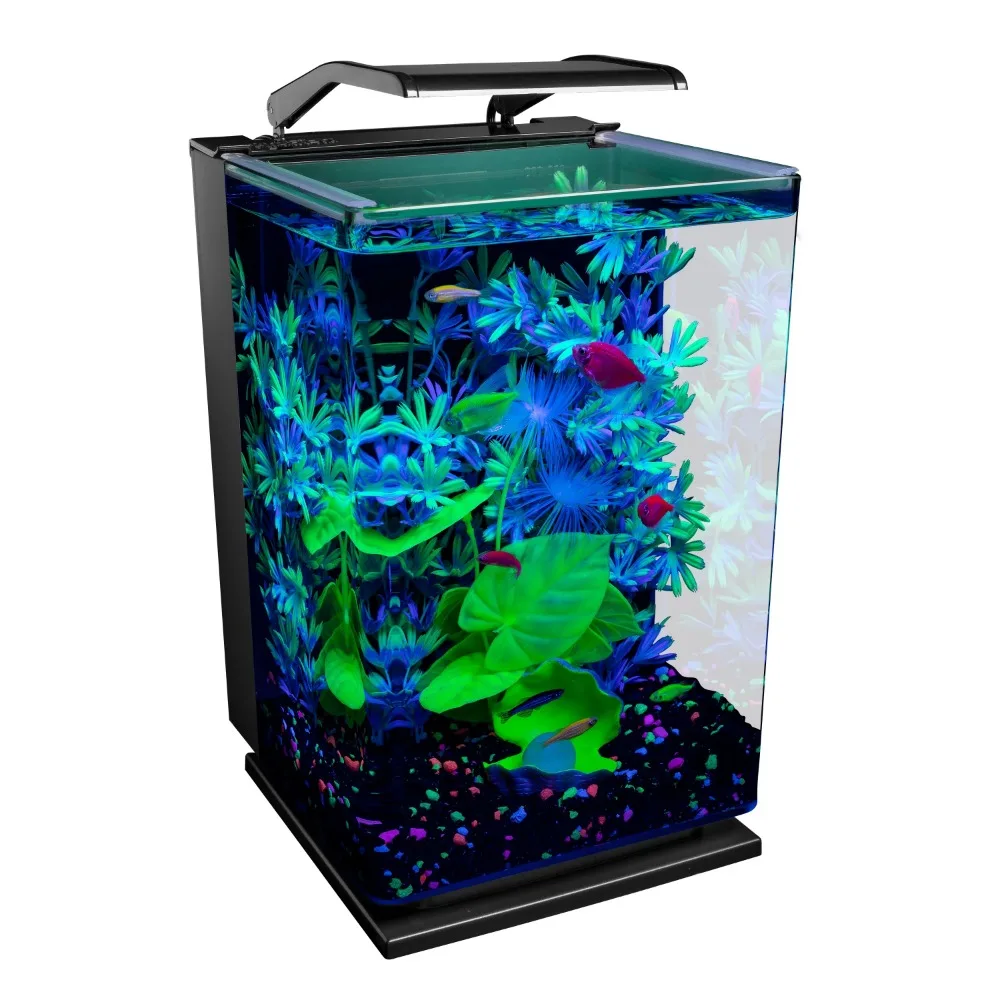 Aquarium 5 Gal Desktop Starter Glass Aquarium Kit Fishbowl Fish Aquatic Pet Supplies Products Home Garden - Image 3