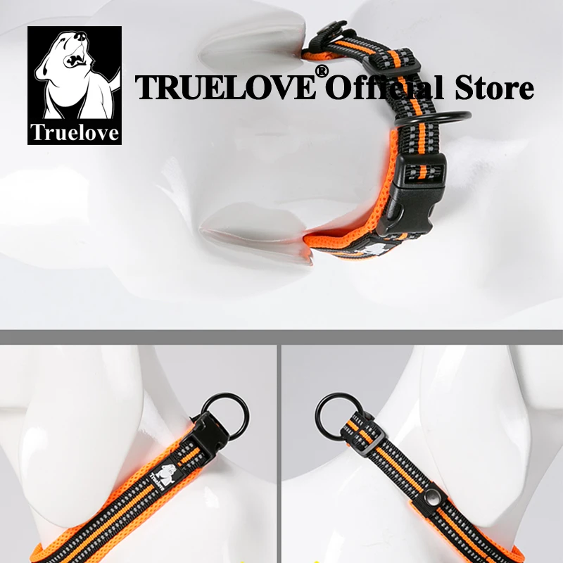 Truelove Pet Dog Collar Nylon Adjustable Webbing Padded Soft Reflective Durable Heavy Duty Training Custom Luxury Cat TLC5011 - Image 4