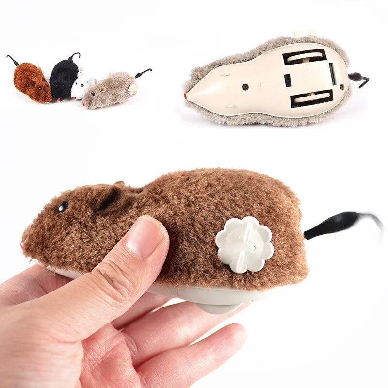 Creative Cat Toy Clockwork Spring Power Plush Mouse Toy - Image 13