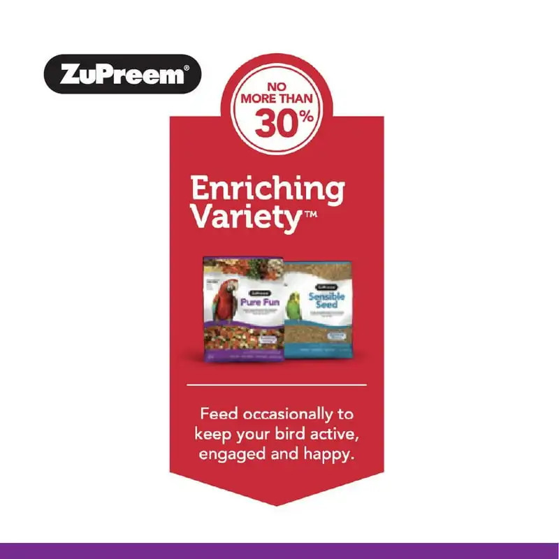 Pure FunĀ® Bird Food for Parrots and Conures 2 lb Seed and Pellet Mix - Image 5