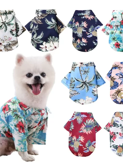 Hawaiian Style Leisure Dog Shirt