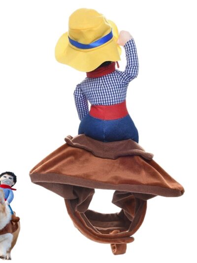 Dog Cowboy Costume With Loop Fasteners