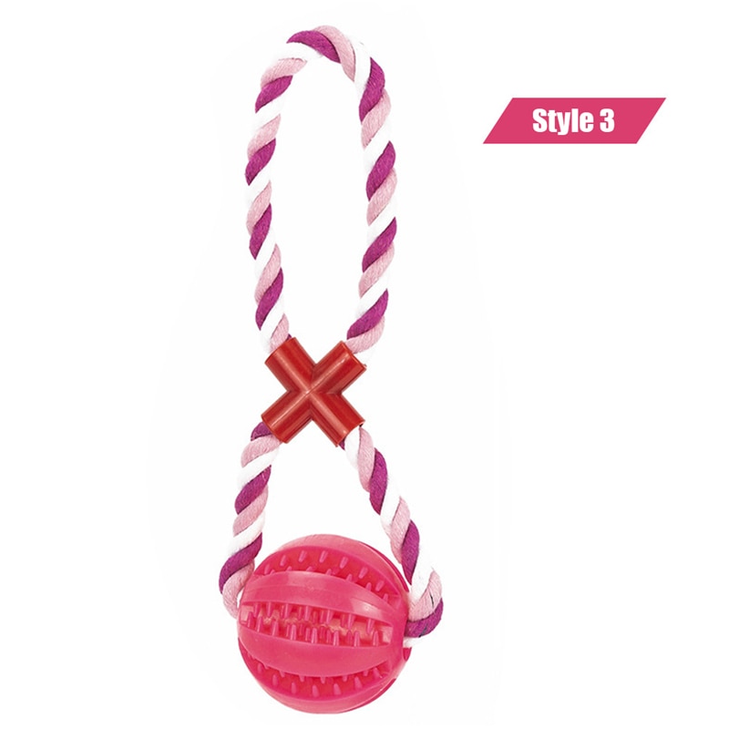 Dog Toys Treat Balls Chewing Bite Resistant Toys Pet Tooth Cleaning - Image 20