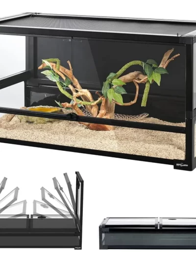 50 Gallon Tempered Glass Terrarium for Reptiles