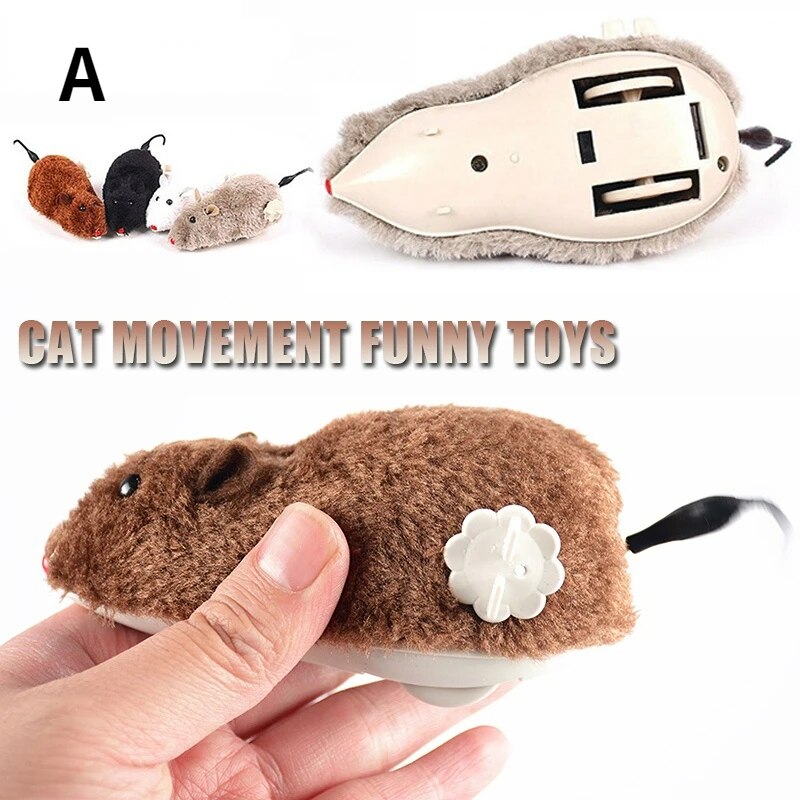 Creative Cat Toy Clockwork Spring Power Plush Mouse Toy - Image 12