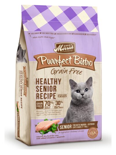 Merrick Purrfect Bistro Grain Free Healthy Senior Recipe 7Lb