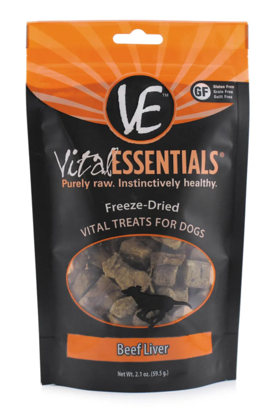 Vital Essentials Freeze-dried Vital Beef Liver Treat 2.1oz.