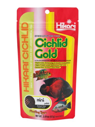 Hikari USA Cichlid Gold Pellets Fish Food 1ea/2 oz, Mini