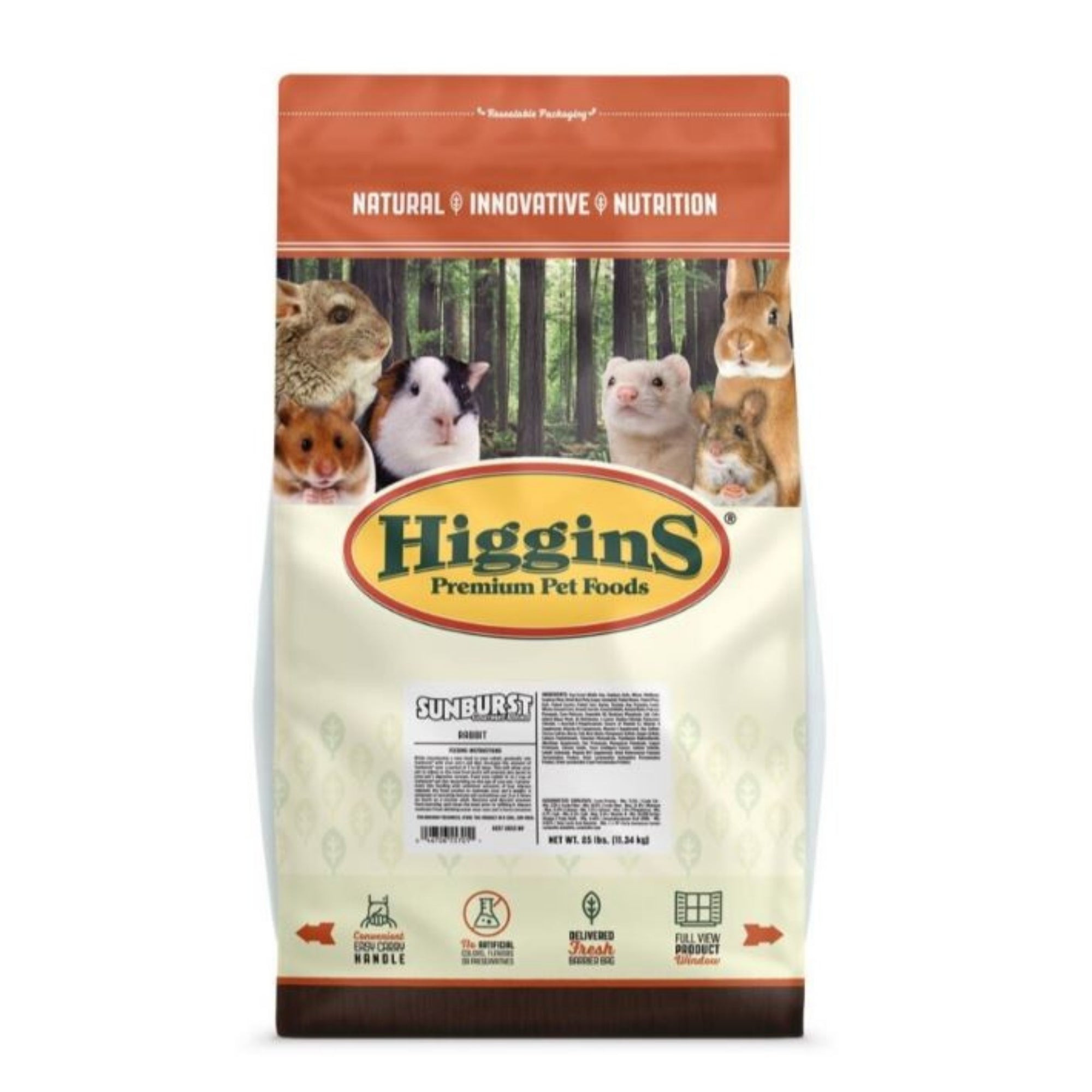 Higgins Sunburst Gourmet Blend Rabbit 25 Lb