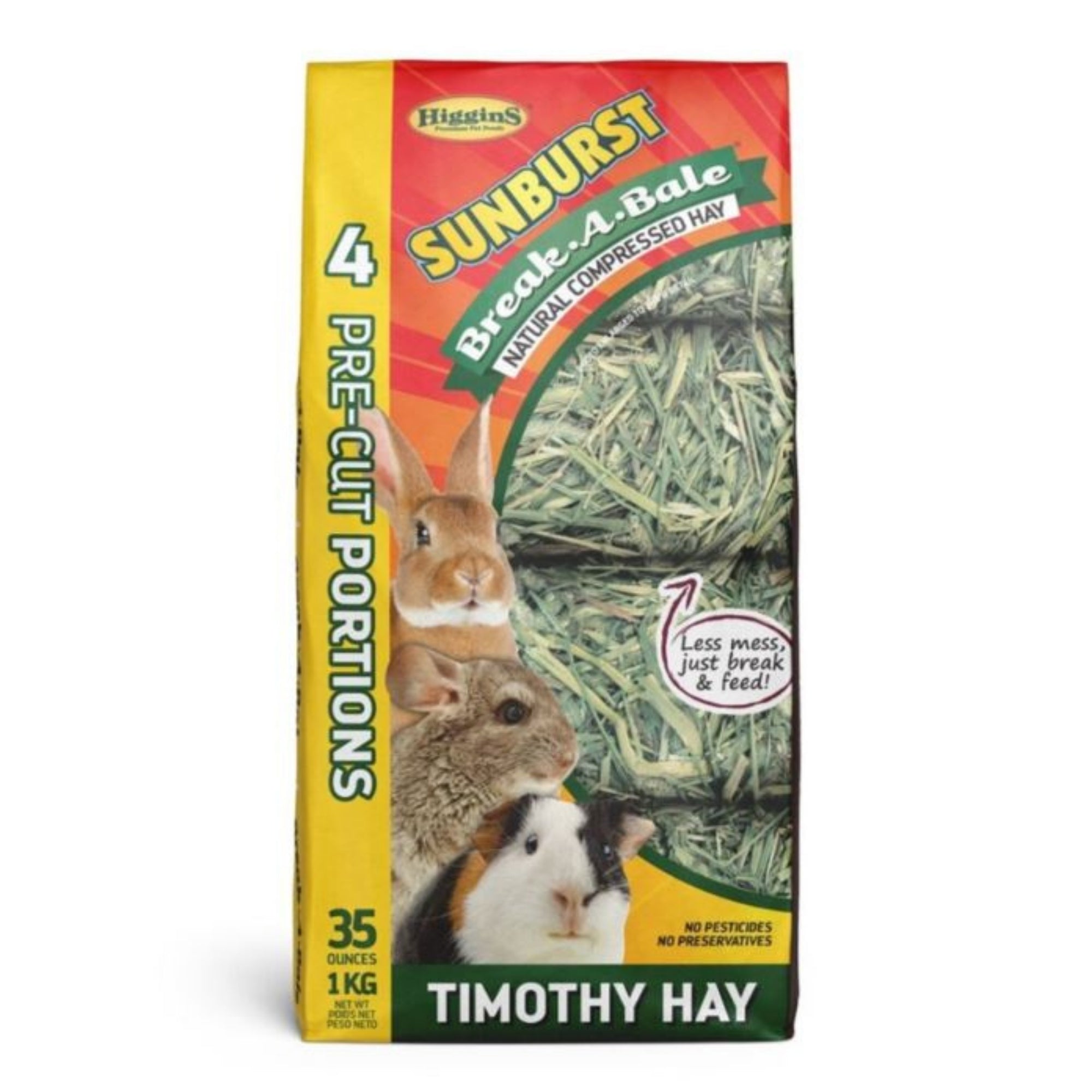Higgins Sunburst Break-A-Bale Timothy Hay 35oz.