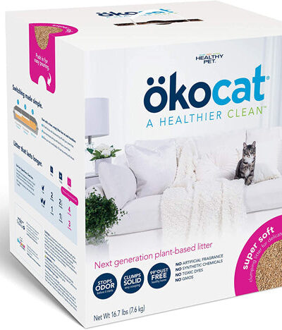 Okocat Litter Super Soft Clumping Wood Cat Litter 1ea/16.7 lb