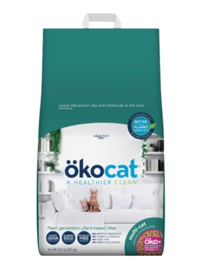 Okocat Multi-Cat Premium Clumping Litter  18.8 Lb