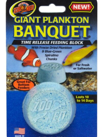 Zoo Med Plankton Banquet Fish Feeding Block 1ea/1.4 oz, Giant