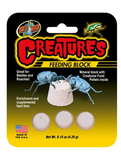 Zoo Med Creatures Feeding Block 1ea/0.15 oz, 3 pk