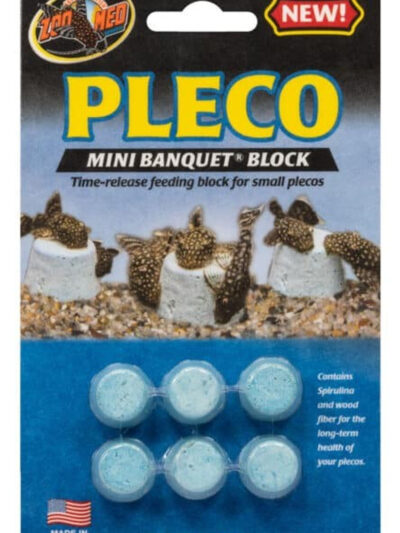 Zoo Med Pleco Banquet Fish Feeding Block 1ea/Mini