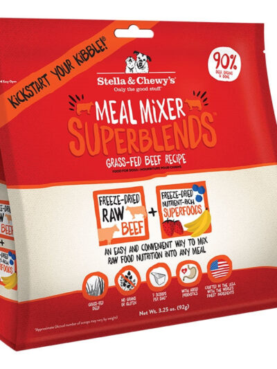 Stella And Chewys Dog Freeze-Dried Superblends Mixer Beef 3.25oz.