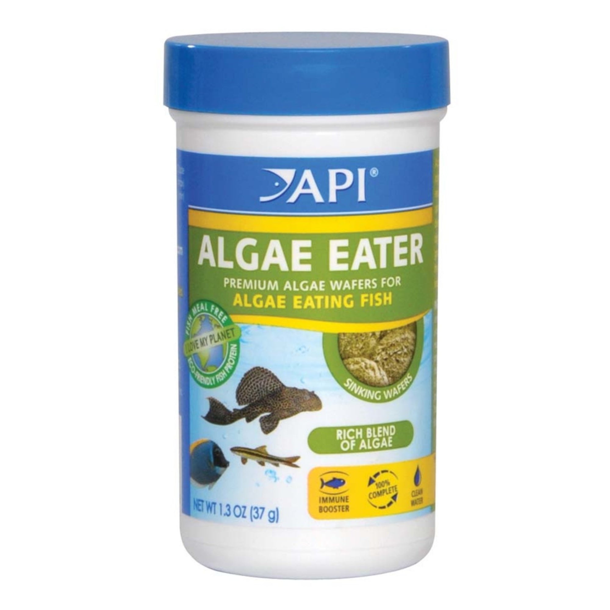 API Algae Eater Premium Sinking Wafer Fish Food 1ea/1.3 oz.
