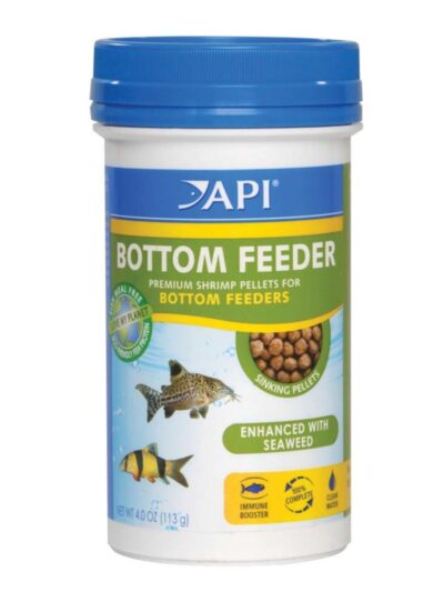 API Bottom Feeder Premium Shrimp Sinking Pellets Fish Food 1ea/4 oz.
