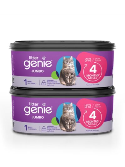 Litter Genie Plus Cat Litter Pail Disposal System Refill 1ea/Jumbo, 2 pk