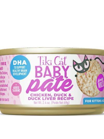 Tiki Pet Cat Pate Kitten Chicken Duck 2.4Oz (12 per unit)