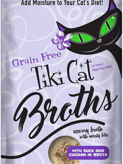 Tiki Pets Cat Broth Duck and Chicken 1.3oz Pouch (Case of 12)