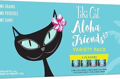 Tiki Pets Cat Aloha Chicken 5.5Oz Pouch Variety Pack (Case of 8)