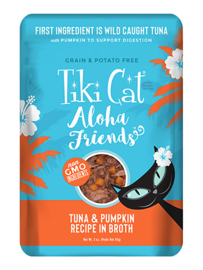 Tiki Pets Cat Aloha Tuna Pumpkin 3oz. Pouch (Case of 12)