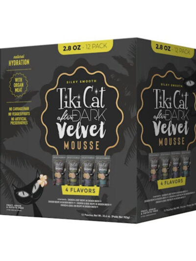 Tiki Pet Cat After Dark Mousse 2.8oz.  Variety Pack (Case of 12)
