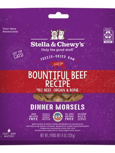 Stella and Chewys Bountiful Beef Freeze-Dried Raw Dinner Morsels 8oz.