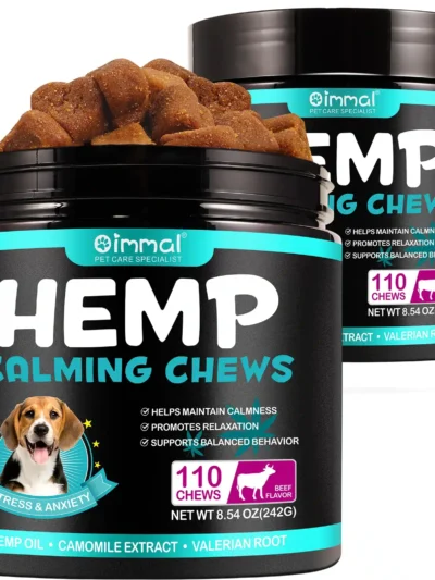 Hemp Calming Snacks/Chews for Dogs with Anxiety and Stress