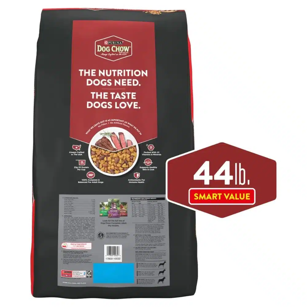 Purina Dog Chow Beef Flavor Dry Dog Food, 44 lb Bag - Image 6
